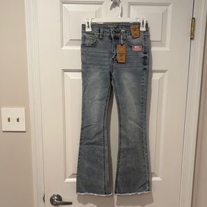 Girls denim flare jeans size 10. NWT